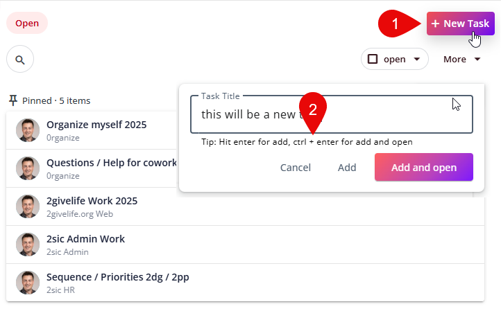 Keyboard Shortcuts - Ctrl + Enter v25.08